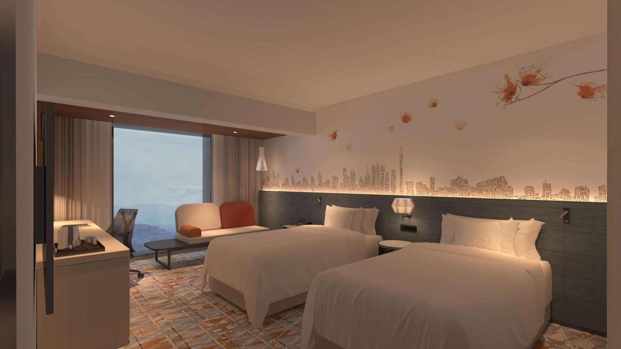 Hilton Garden Inn Guangzhou Tianhe - Free Shuttle Bus To Pazhou During Canton Fair Period And Buyers Registration Counter Available 4* Guangzhou