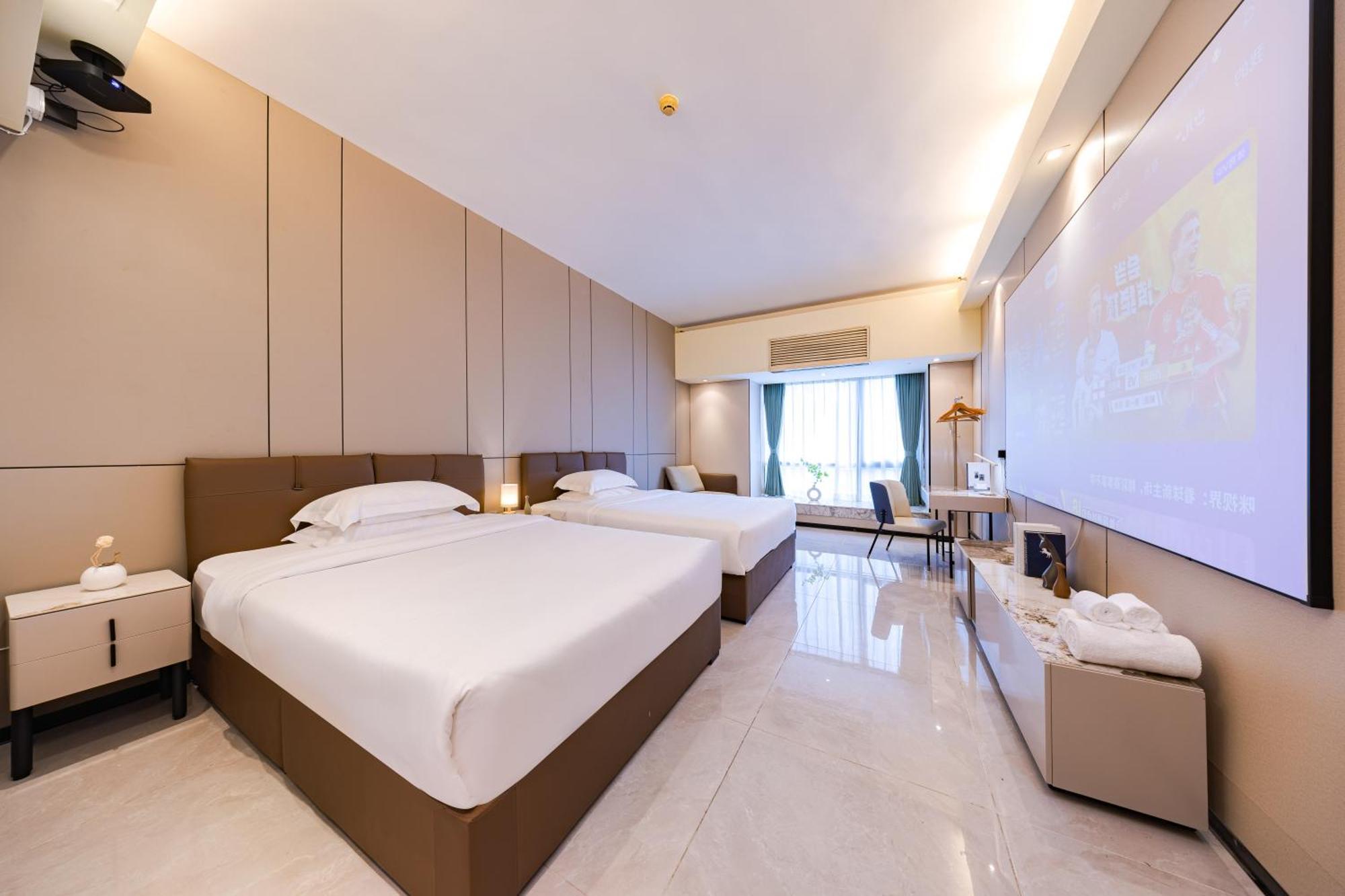 Yu Manju High-floor Huge-screen Audiovisual Hotel-guangzhou Tower Zhujiang New Town Sports West Road Branch Hotel Guangzhou