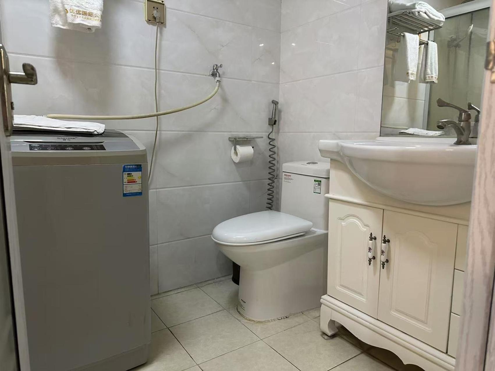 Apartment Youke Serviced Apartment1min To Line5 Taojin Stn-free Shuttle Bus During The Fair