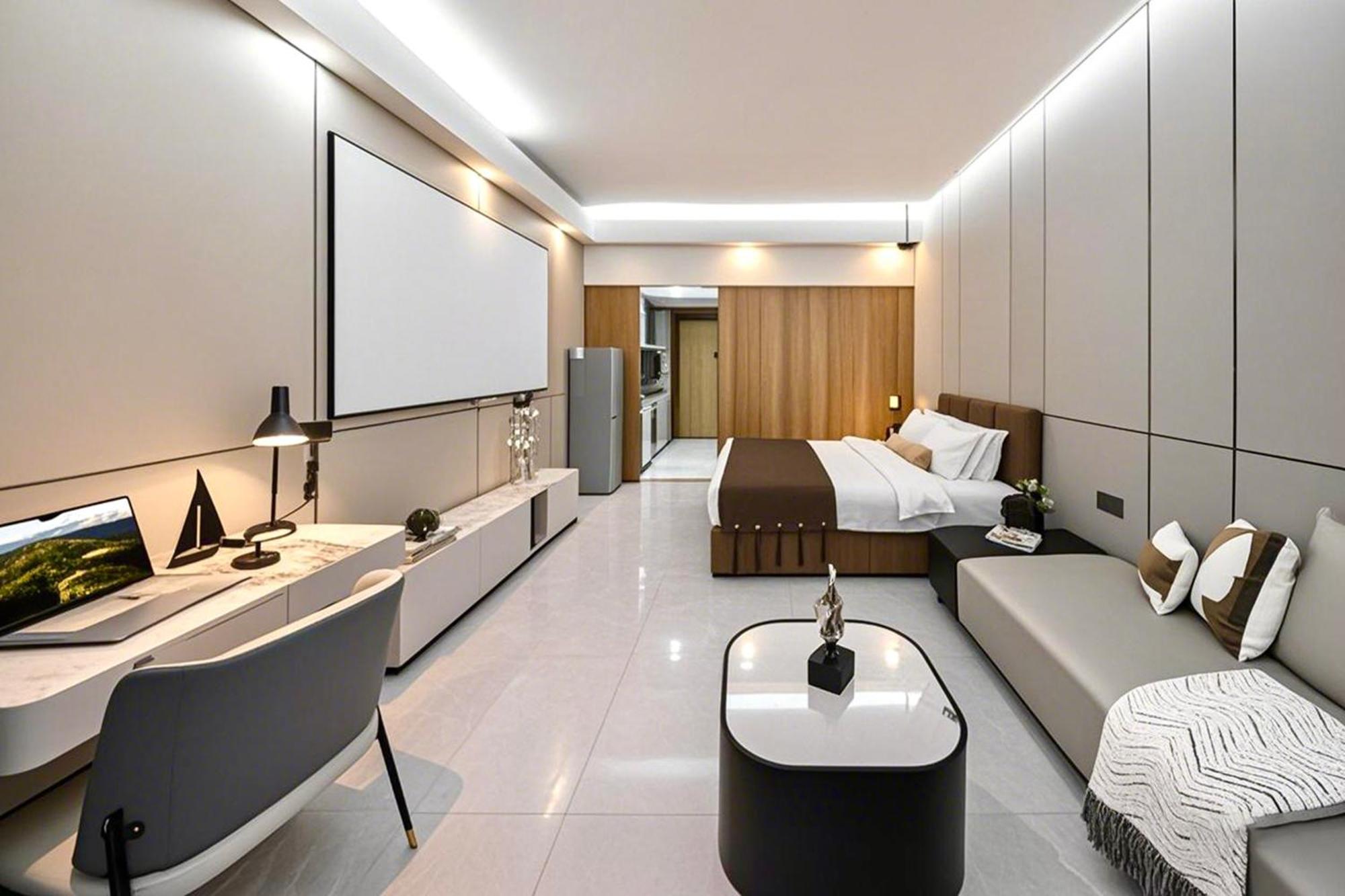 Hotel Yu Manju High-floor Huge-screen Audiovisual Hotel-guangzhou Tower Zhujiang New Town Sports West Road Branch 4*