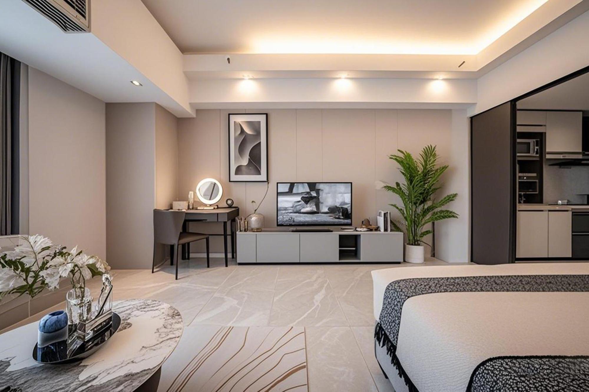 Yu Manju High-floor Huge-screen Audiovisual Hotel-guangzhou Tower Zhujiang New Town Sports West Road Branch Hotel