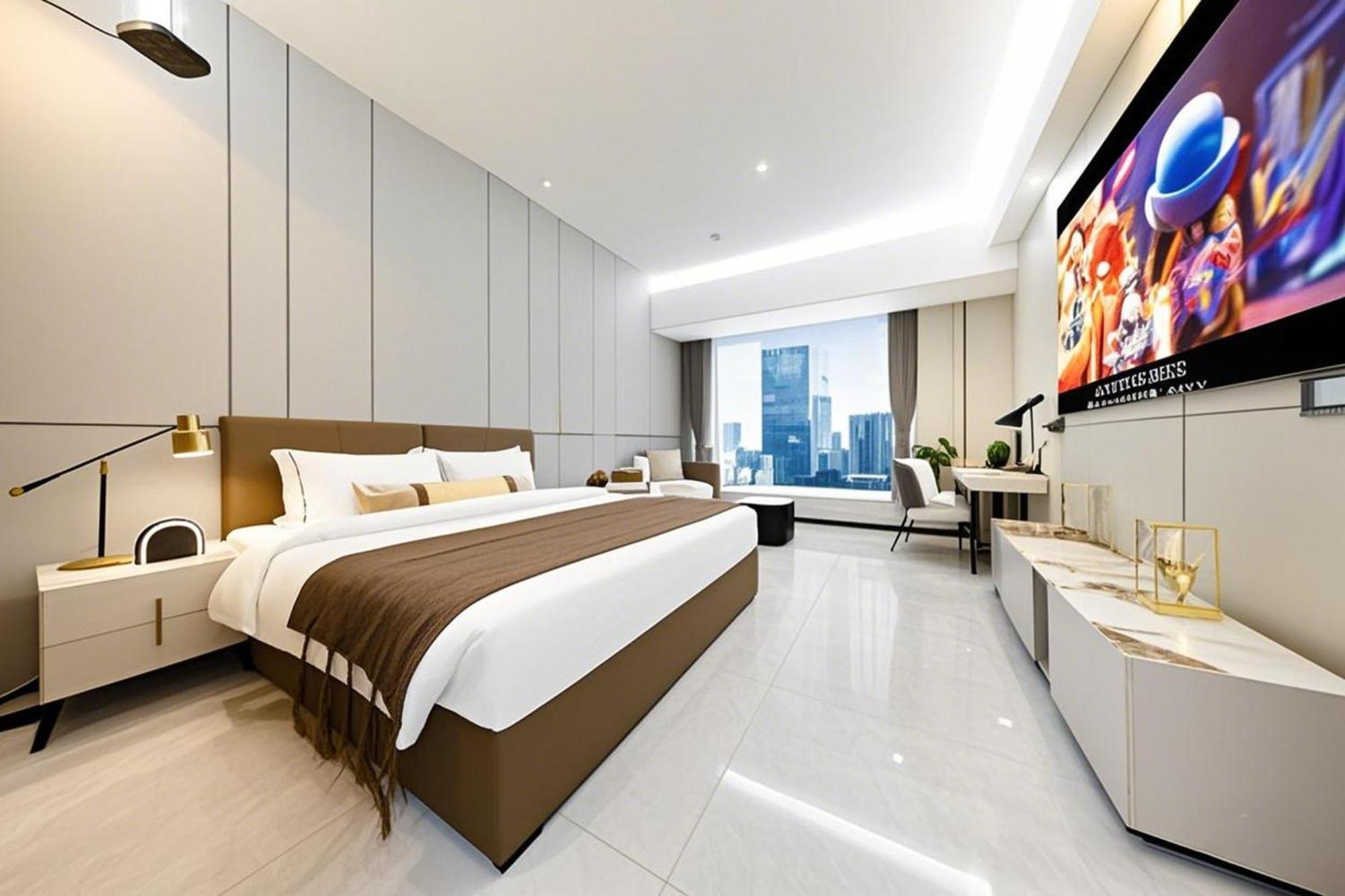 Hotel Yu Manju High-floor Huge-screen Audiovisual Hotel-guangzhou Tower Zhujiang New Town Sports West Road Branch 4*