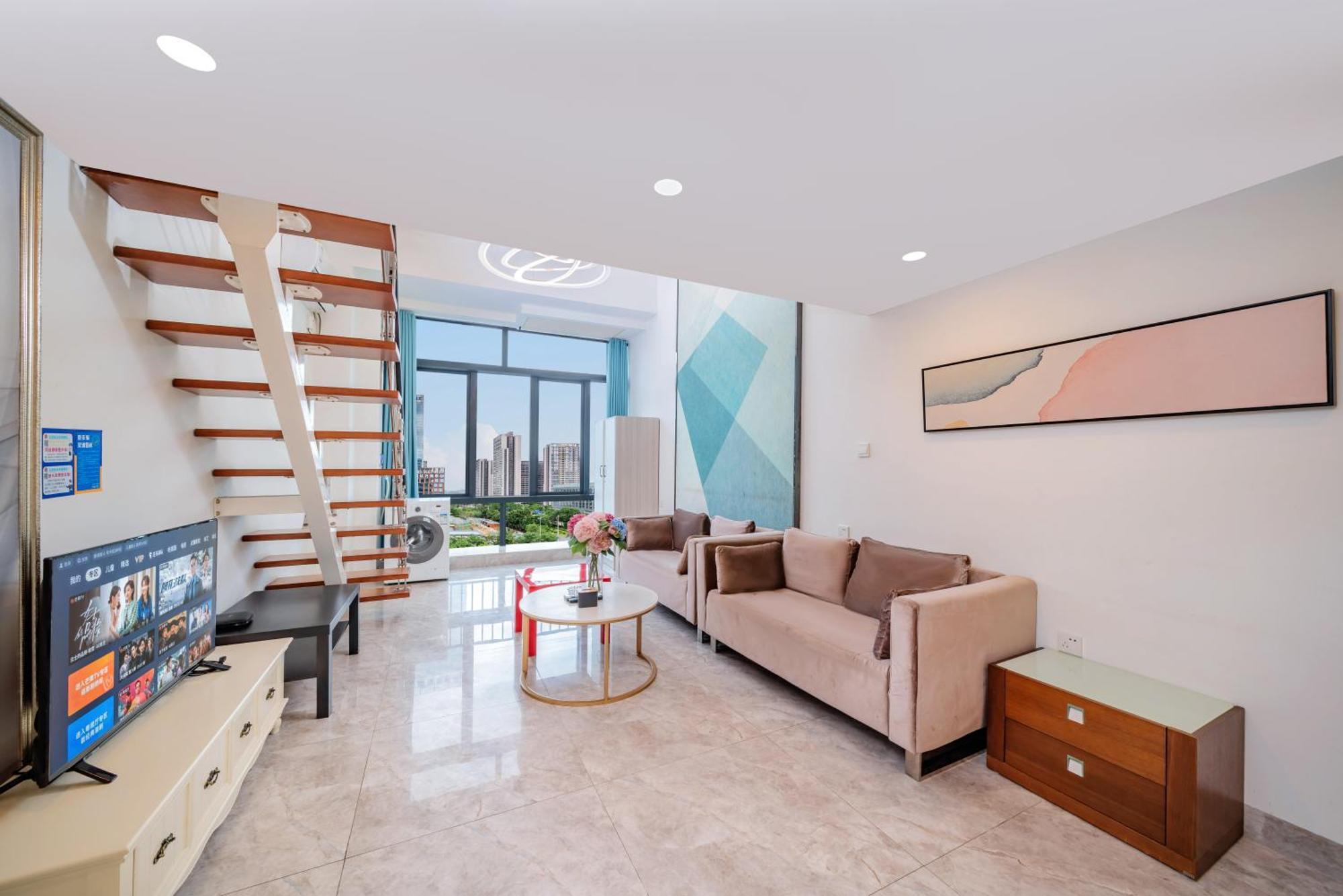 Apartment April Fair Duplex South Railway Station Ao Yuan Yue Shi Dai Branch Guangzhou